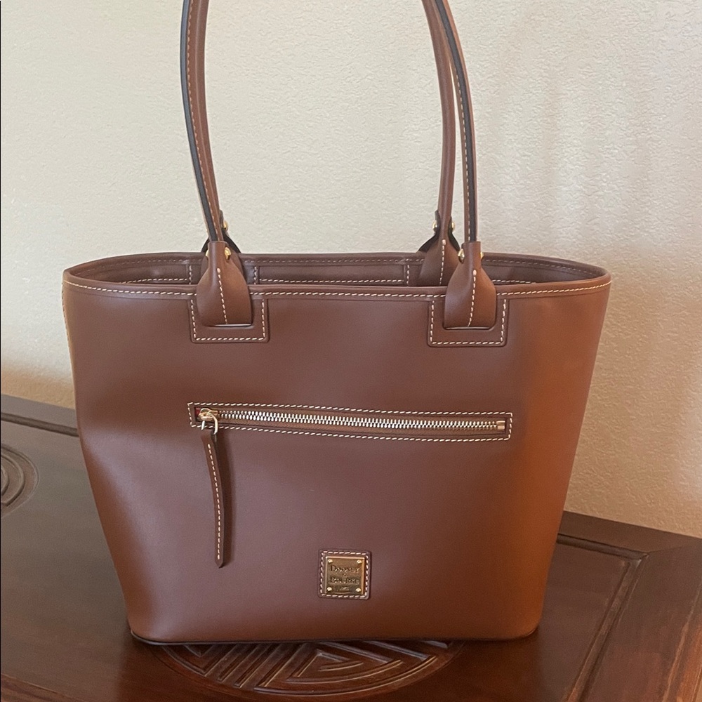 Dooney & Bourke Chestnut Leather Tote